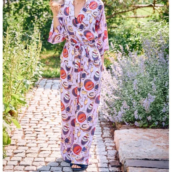 Printfresh Pink and Purple Pajama Set - Picture 1 of 3